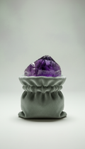 Amethyst Crystal in Velvet Pouch