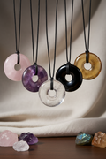 Crystal Donut Necklace