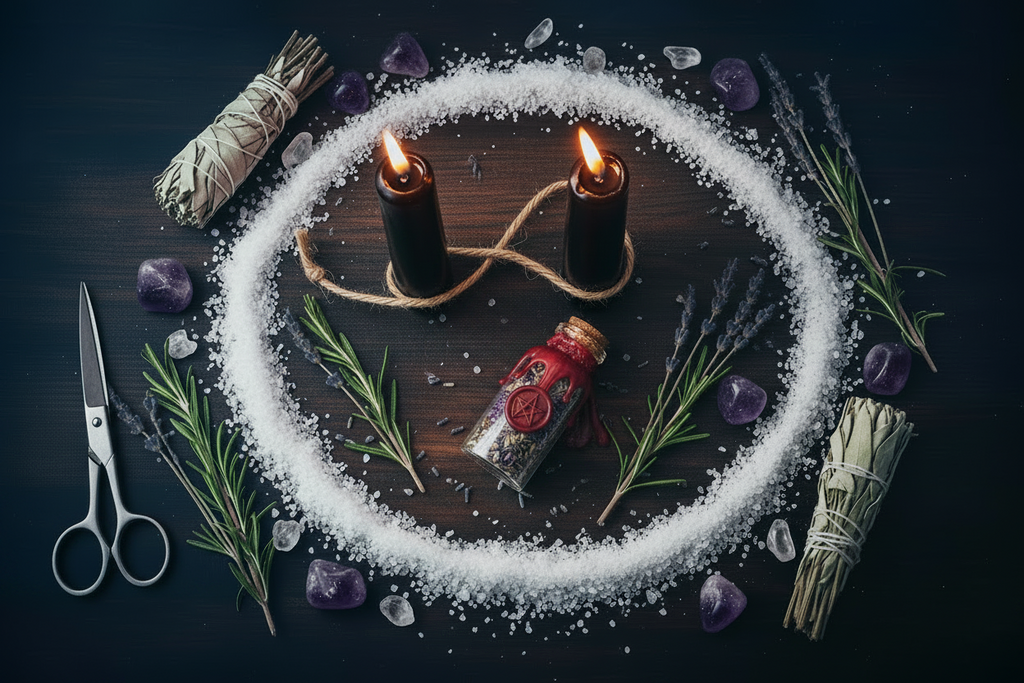 Custom spell bottle or candle ritual